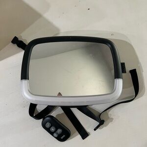 Car mirror with light